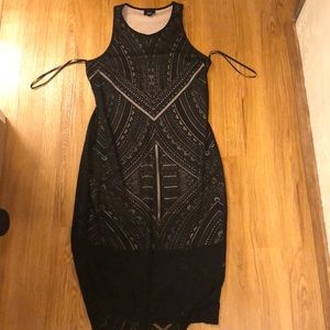 Black and cream dress